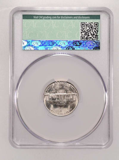 CAC Grading Coin Reverse