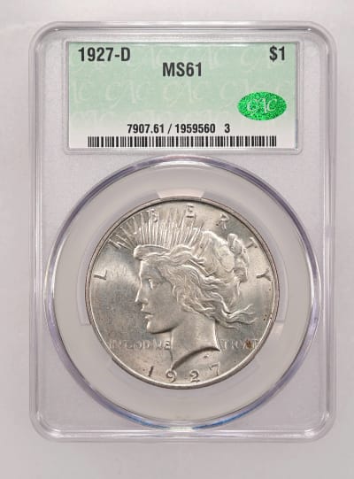 CAC Grading Coin Obverse
