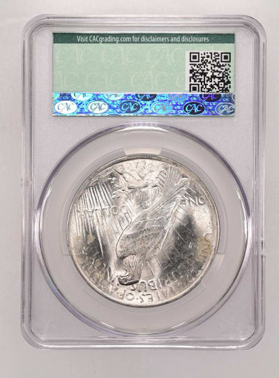 CAC Grading Coin Reverse