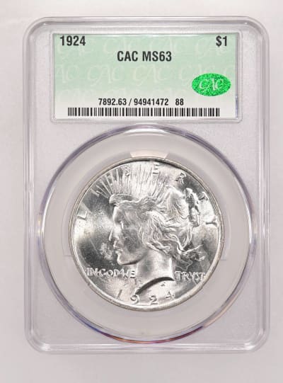 CAC Grading Coin Obverse