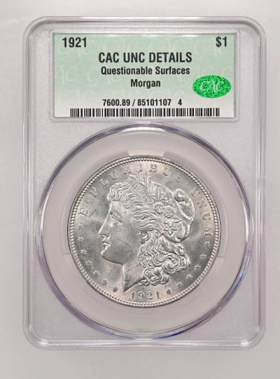 CAC Grading Coin Obverse