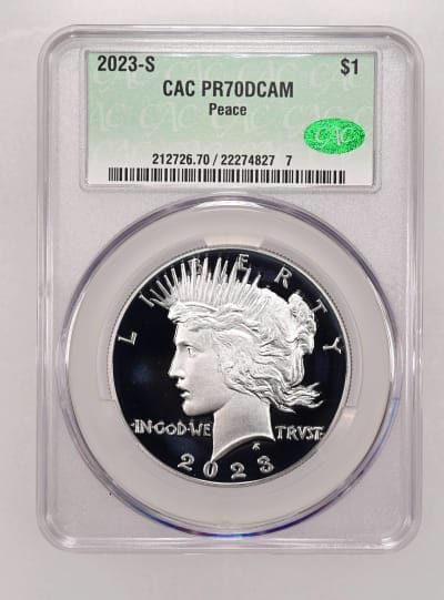 CAC Grading Coin Obverse