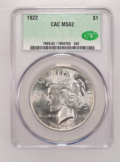 CAC Grading Coin Obverse