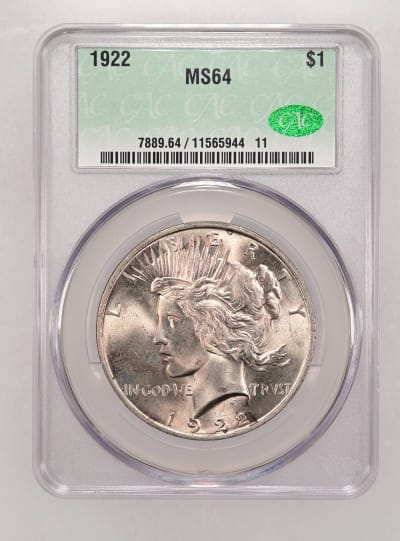 CAC Grading Coin Obverse