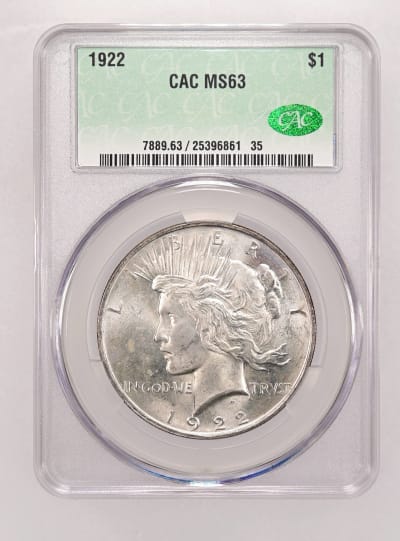 CAC Grading Coin Obverse