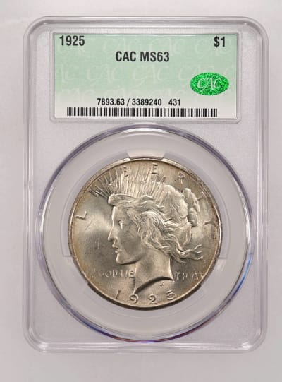 CAC Grading Coin Obverse