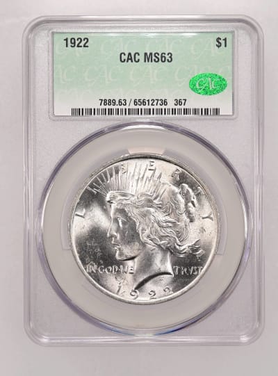 CAC Grading Coin Obverse