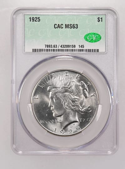 CAC Grading Coin Obverse
