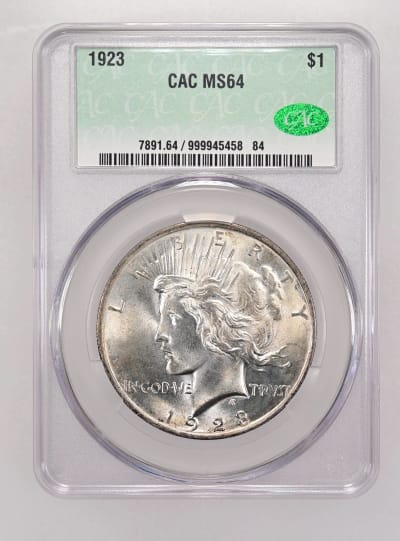 CAC Grading Coin Obverse