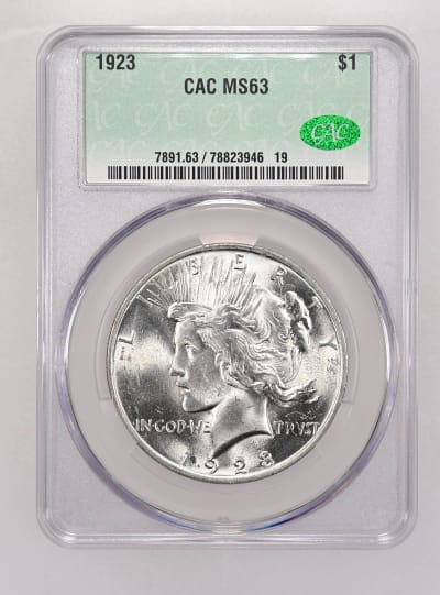 CAC Grading Coin Obverse