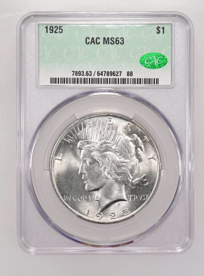 CAC Grading Coin Obverse