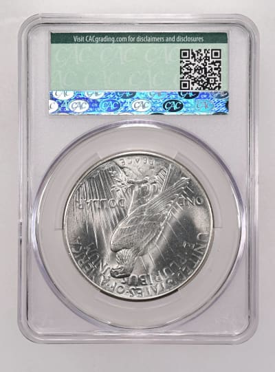 CAC Grading Coin Reverse