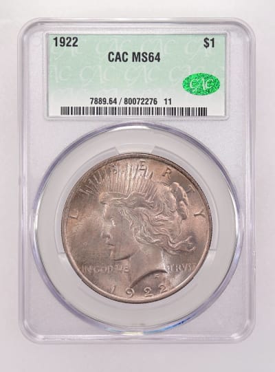 CAC Grading Coin Obverse