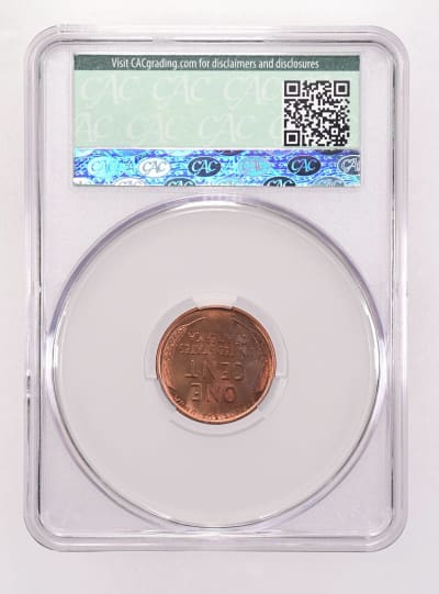 CAC Grading Coin Reverse