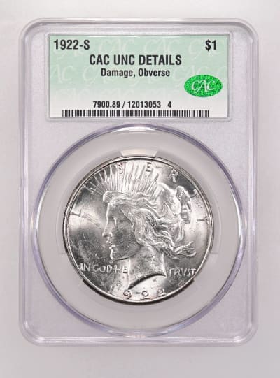 CAC Grading Coin Obverse