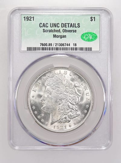 CAC Grading Coin Obverse