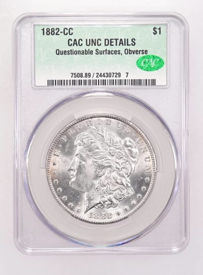 CAC Grading Coin Obverse