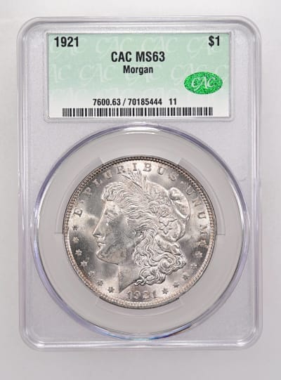 CAC Grading Coin Obverse