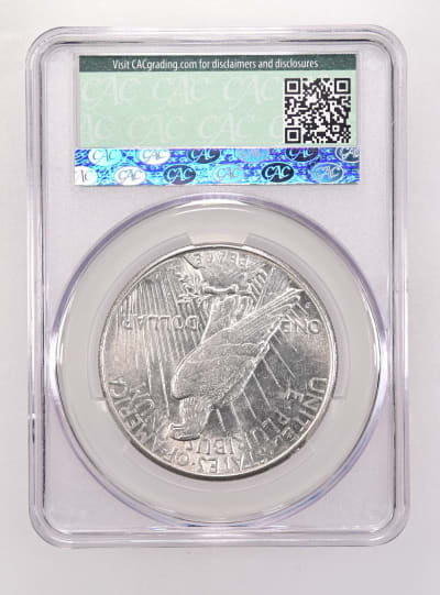 CAC Grading Coin Reverse