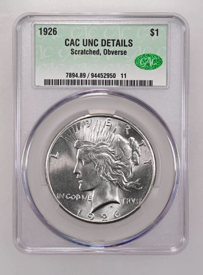 CAC Grading Coin Obverse