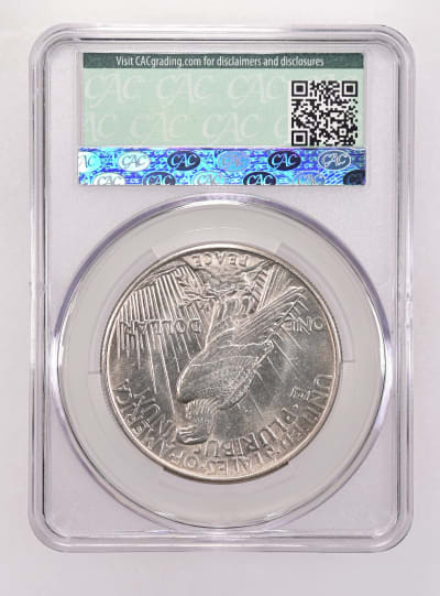 CAC Grading Coin Reverse