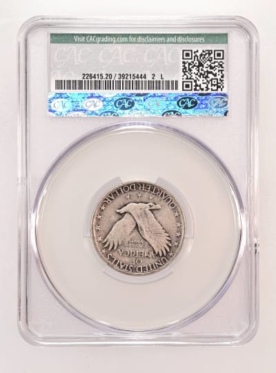 CAC Grading Coin Reverse