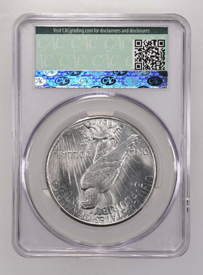 CAC Grading Coin Reverse