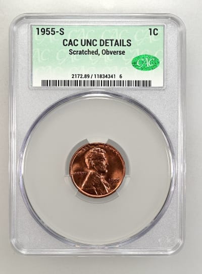 CAC Grading Coin Obverse