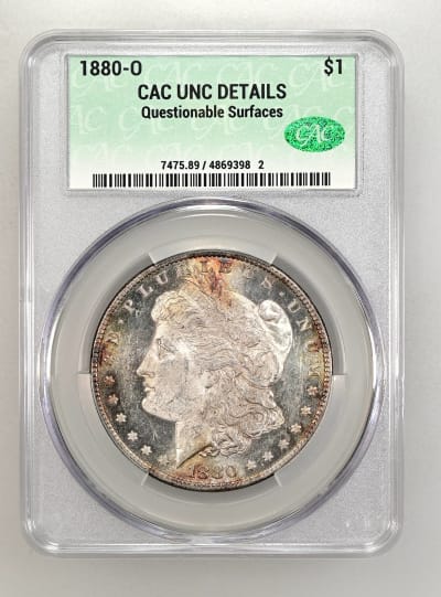 CAC Grading Coin Obverse