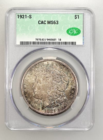 CAC Grading Coin Obverse