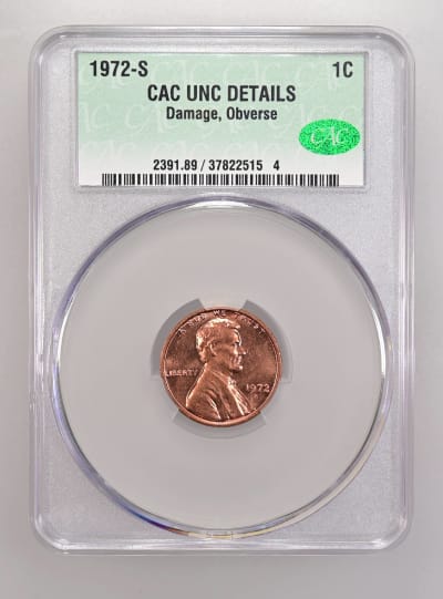 CAC Grading Coin Obverse