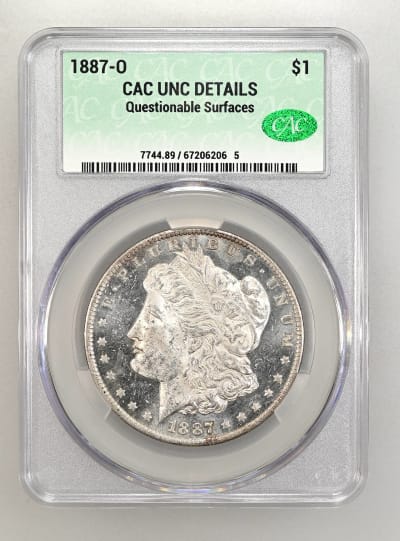 CAC Grading Coin Obverse