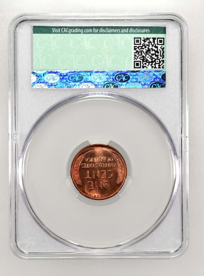 CAC Grading Coin Reverse
