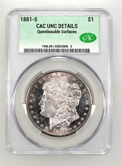 CAC Grading Coin Obverse