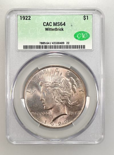 CAC Grading Coin Obverse
