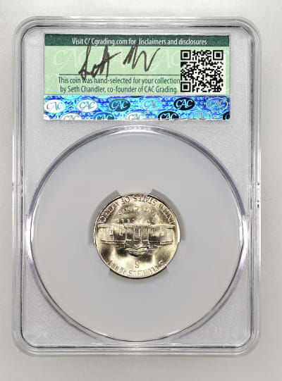CAC Grading Coin Reverse