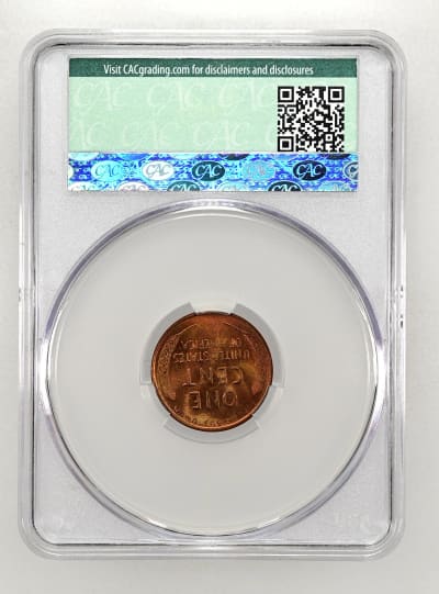 CAC Grading Coin Reverse
