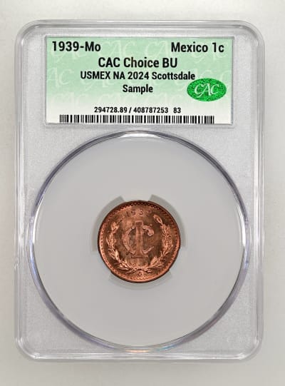 Centavo | 1939-Mo Mexico 1c BN Choice BU CACG Certification 408787253 ...