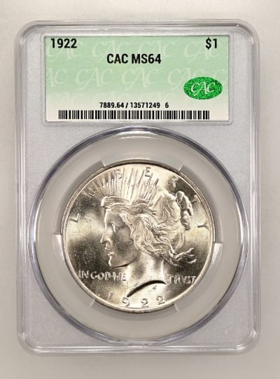 CAC Grading Coin Obverse
