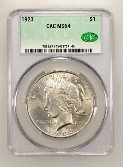 CAC Grading Coin Obverse