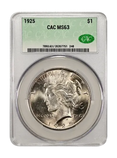 CAC Grading Coin Obverse
