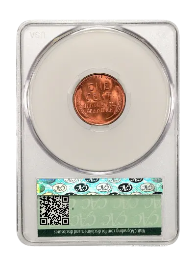 CAC Grading Coin Reverse