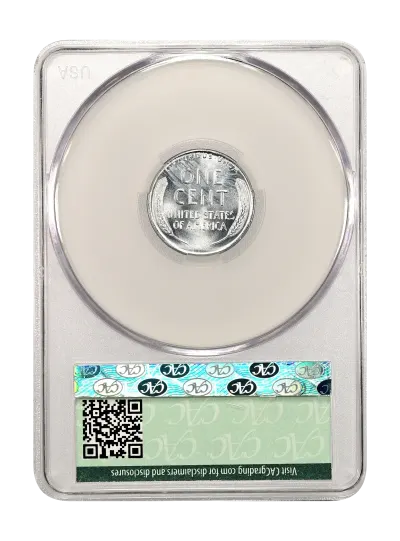 CAC Grading Coin Reverse