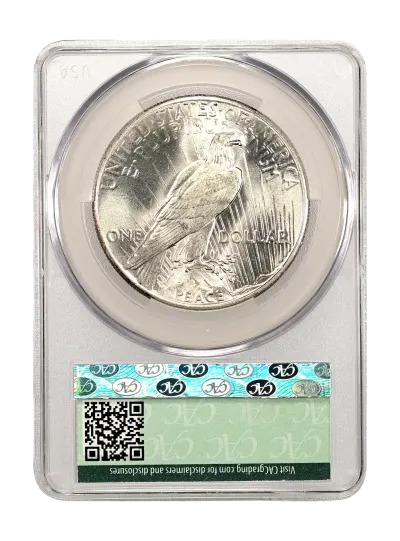 CAC Grading Coin Reverse