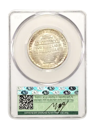 CAC Grading Coin Reverse