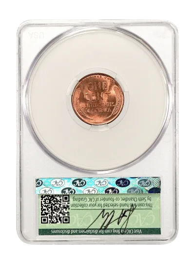 CAC Grading Coin Reverse