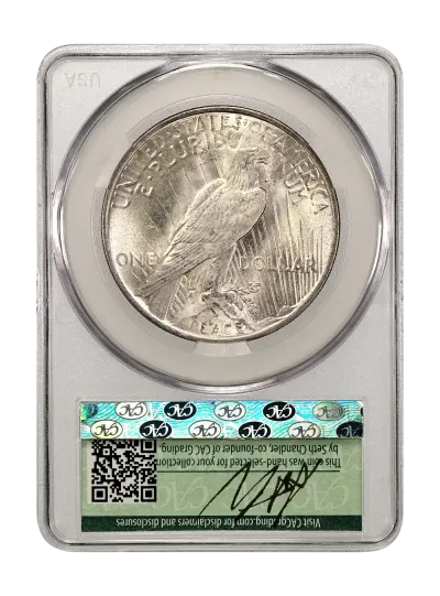 CAC Grading Coin Reverse