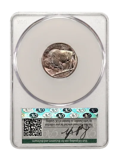 CAC Grading Coin Reverse