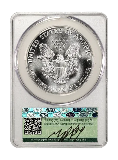 CAC Grading Coin Reverse