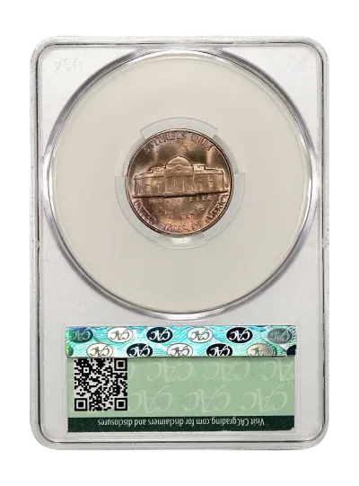 CAC Grading Coin Reverse